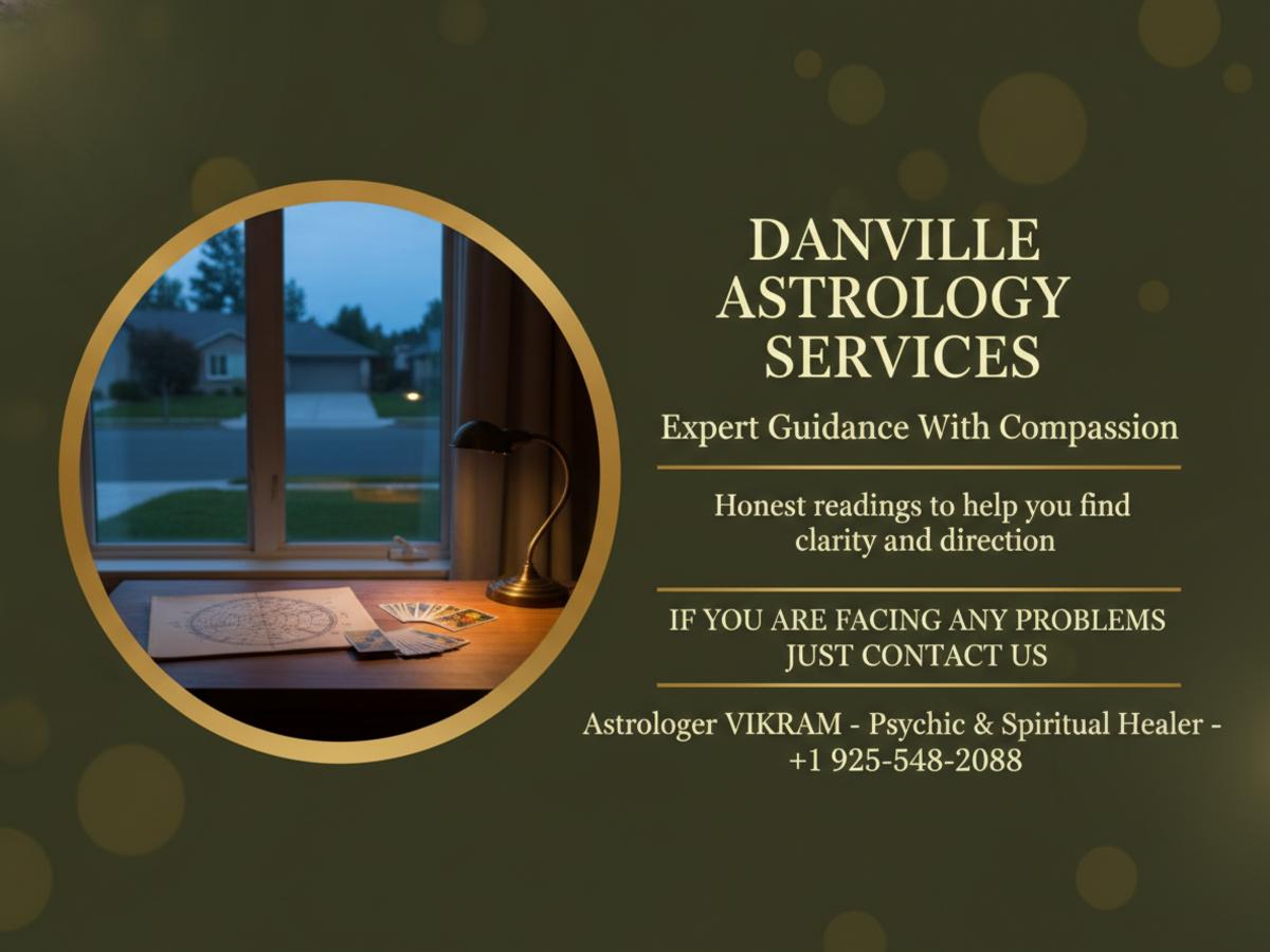 Warm reading desk with astrology chart in Danville CA room